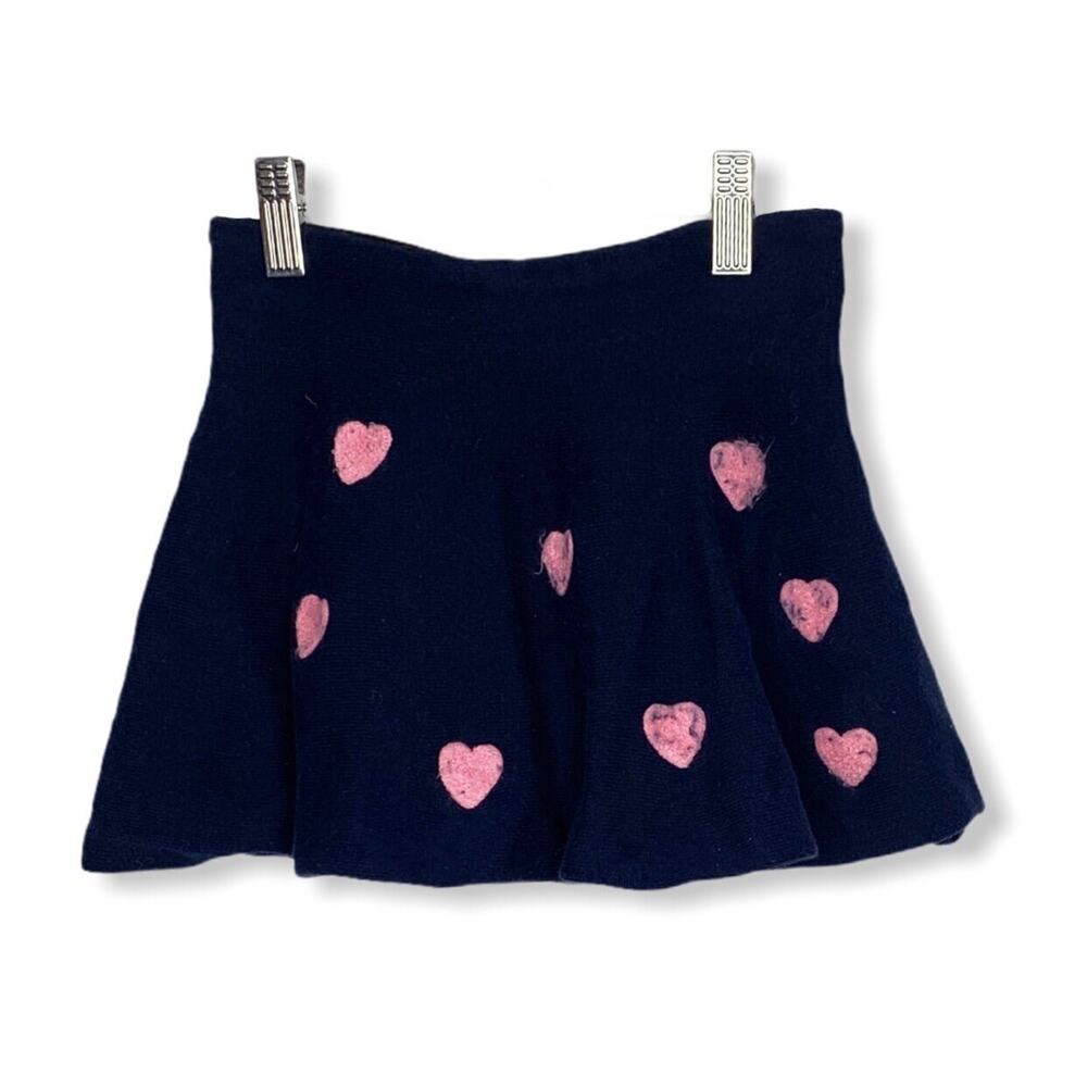 Valentine's Day H&M Navy Heart Skirt